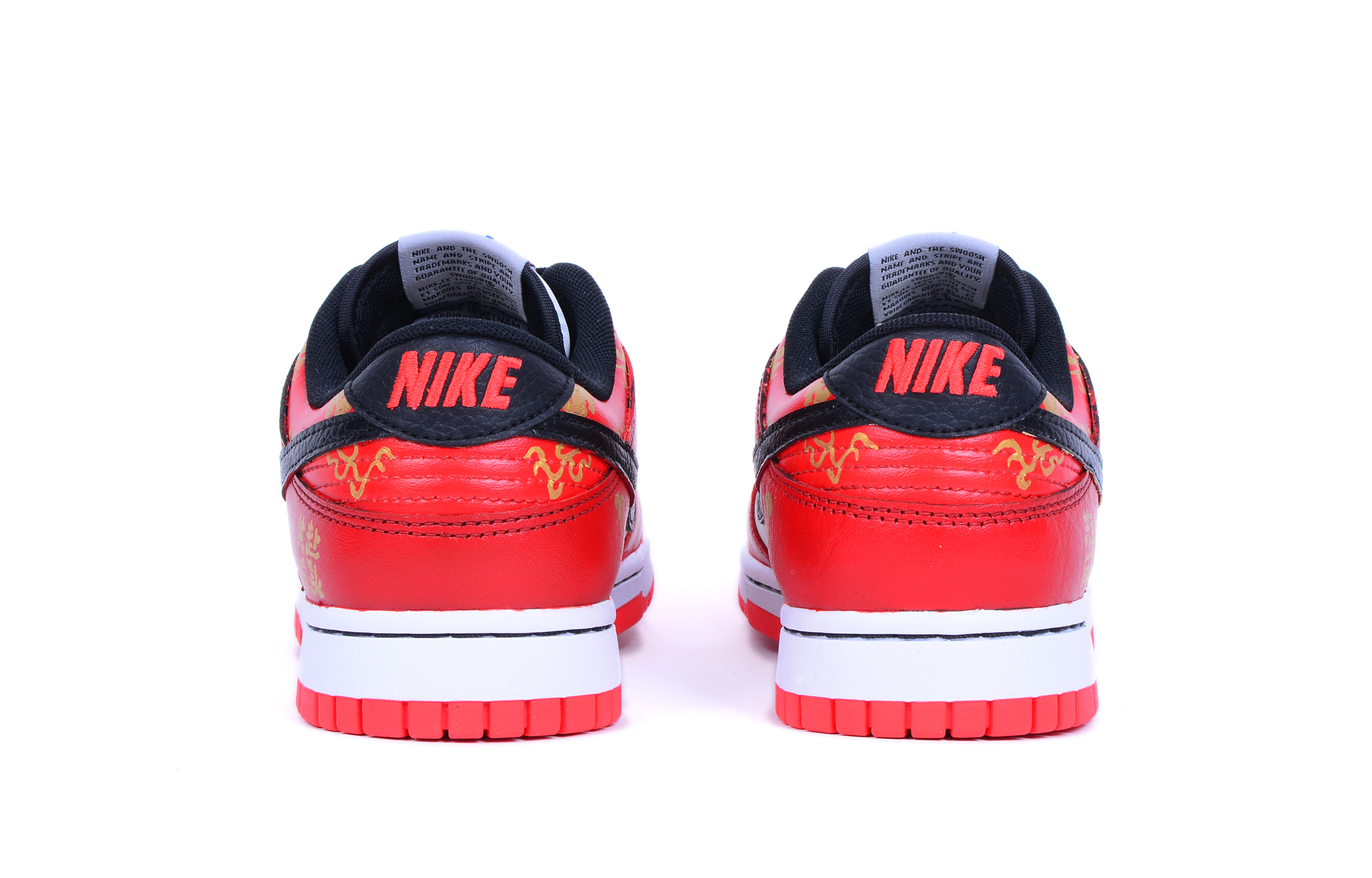 Shop [定制鞋] 耐克NBA x Dunk Low EMB '芝加哥红金' DD3363-100(Team42-共赴白头男款婚鞋红金黑)