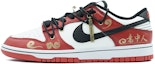 Buy 【定製球鞋】 NBA x Nike Dunk Low EMB "芝加哥" 解構 塗鴉 手繪 情侶 情人節 卡通 祥云 意中人 芝加哥 低幫 板鞋 GS 紅白黑