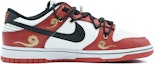 Order 【定製球鞋】 NBA x Nike Dunk Low EMB "芝加哥" 解構 塗鴉 手繪 情侶 情人節 卡通 祥云 意中人 芝加哥 低幫 板鞋 GS 紅白黑