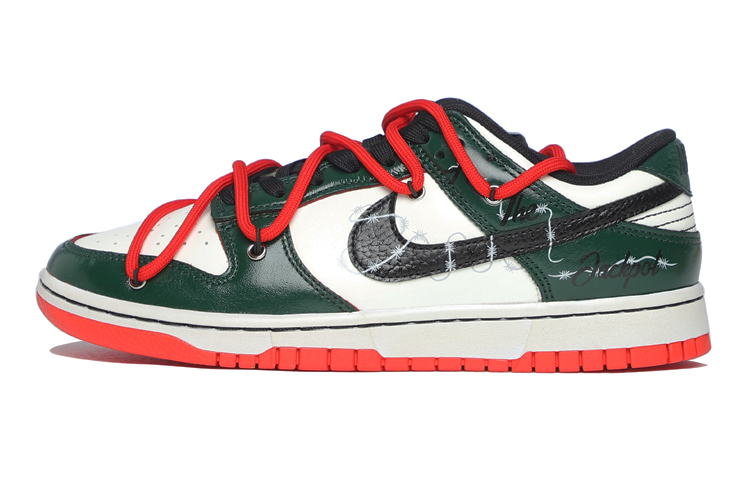 Buy [Kasut Custom] Nike NBA x Dunk Low EMB 'Hijau Gelap Duri' DO6288-100(Team20-女款荆棘之刺)