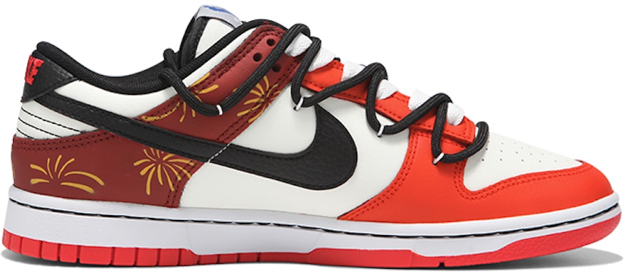 나이키 NBA 덩크 로우 EMB '폭죽 레드' (커스텀) DO6288-100(Teamfour-女款新年烟花) Order 나이키 NBA 덩크 로우 EMB '폭죽 레드' (커스텀) DO6288-100(Teamfour-女款新年烟花)