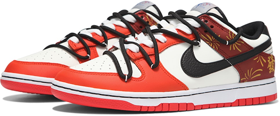 나이키 NBA 덩크 로우 EMB '폭죽 레드' (커스텀) DO6288-100(Teamfour-女款新年烟花) Lookbook 나이키 NBA 덩크 로우 EMB '폭죽 레드' (커스텀) DO6288-100(Teamfour-女款新年烟花)