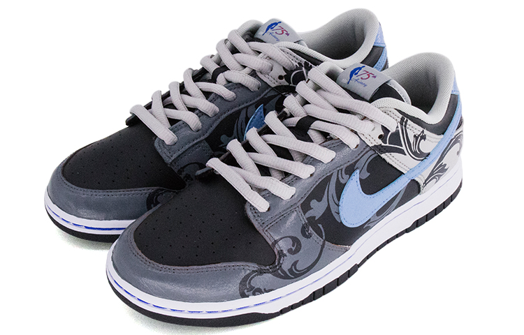 Lookbook [定制鞋] 耐克 NBA x Dunk Low EMB '灰色黑色中国' DD3363-002(TeamNine-男款唐草灰黑)