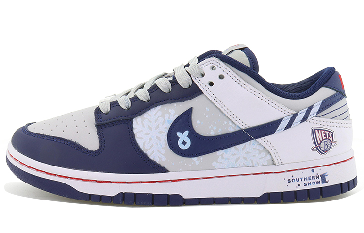 [Custom Shoes] Nike NBA x Dunk Low EMB 'Grey White Blue'