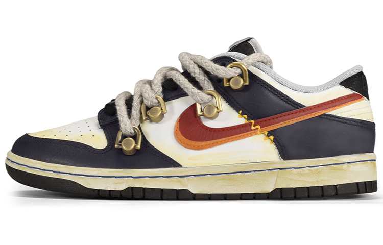 Buy [Kasut Kustom] Nike NBA x Dunk Low EMB 'Renaissance Knicks' DD3363-002(TeamE-男款文艺复兴黄红蓝)