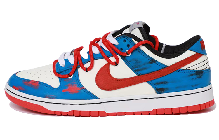 [Custom Shoes] Nike NBA Dunk Low EMB 'Retro Reversed Blue Red'