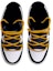 Shop Zapatillas Nike NBA x Low 'Navidad Santa Claus Negro Blanco Amarillo' DC9560-001(Team拾玖-圣诞双x女S-BOX)