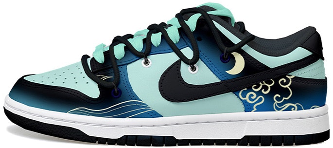 custom-shoes-nike-nba-x-sb-dunk-low-moon-gradient-auspicious-clouds