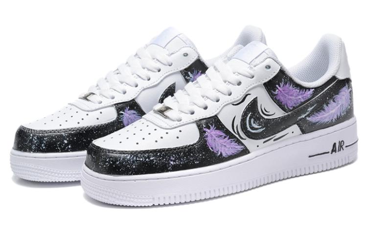 Purchase [定制鞋] 耐克 Off-White x 空军1号低帮'璀璨羽黑白' CW2288-111(Team54-男款星空羽毛)