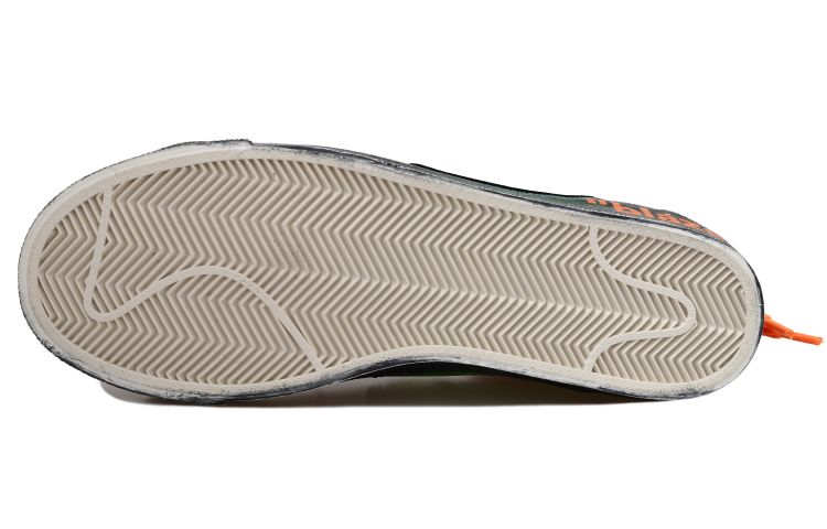 Purchase 오프화이트 x 블레이저 로우 '블랙 그린 디컨스트럭티드' 커스텀 슈즈 DN2158-101(Team拾玖-低帮黑绿S-BOX）