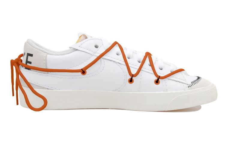 Order カスタム Nike オフホワイト x ブレーザー Low 白オレンジ DN2158-101(Team拾玖-低帮白橙S-BOX）