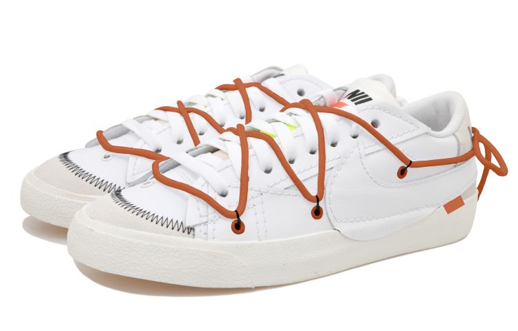 Lookbook カスタム Nike オフホワイト x ブレーザー Low 白オレンジ DN2158-101(Team拾玖-低帮白橙S-BOX）