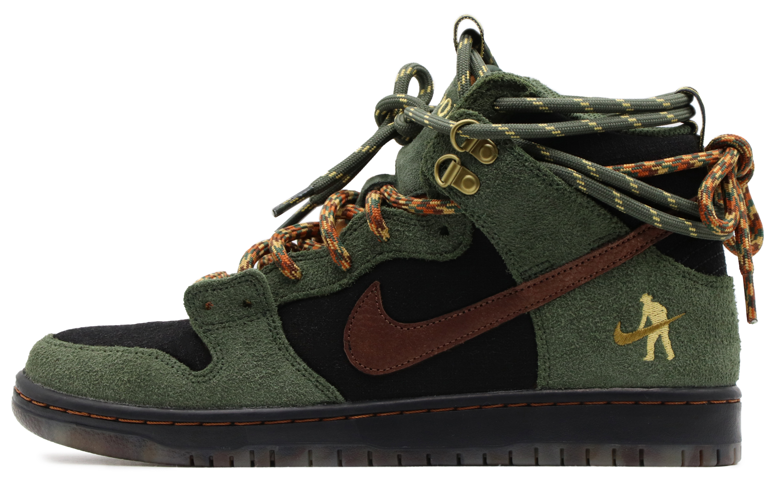 [Custom Shoes] Nike PASS-PORT Dunk High 'Black Green Golf'