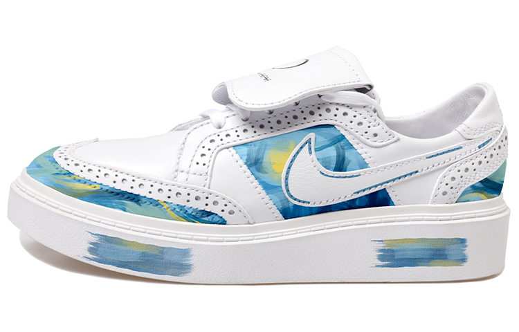 [Custom Shoes] Nike PEACEMINUSONE x Kwondo 1 'Van Gogh Starry Night - White Blue Green'