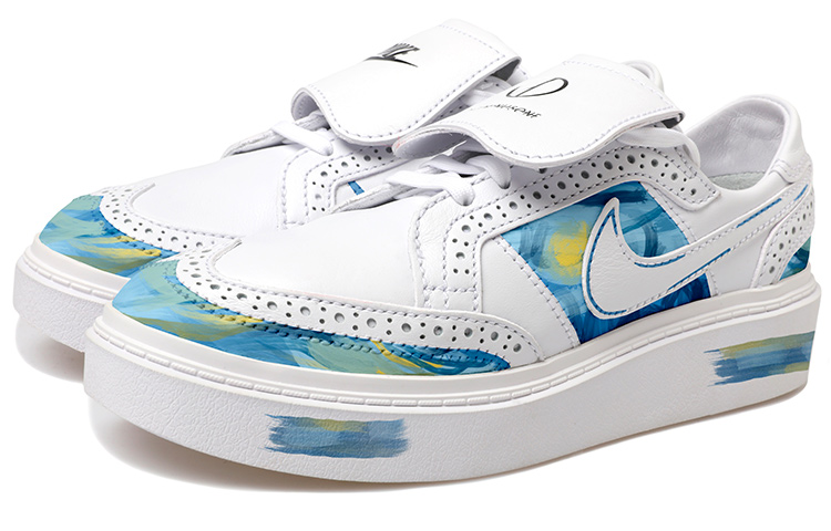 Lookbook 【定制球鞋】Peaceminusone x Nike Kwondo 梵高星空塗鴉 小雛菊 權志龍3.0 低幫 板鞋 男女同款 白藍綠
