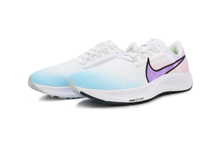 Shop [Kasut Custom] Nike Pegasus 38 'Cotton Candy Kecerunan Biru-Ungu' CW7356-100（Team91-Zoom-Air棉花糖）