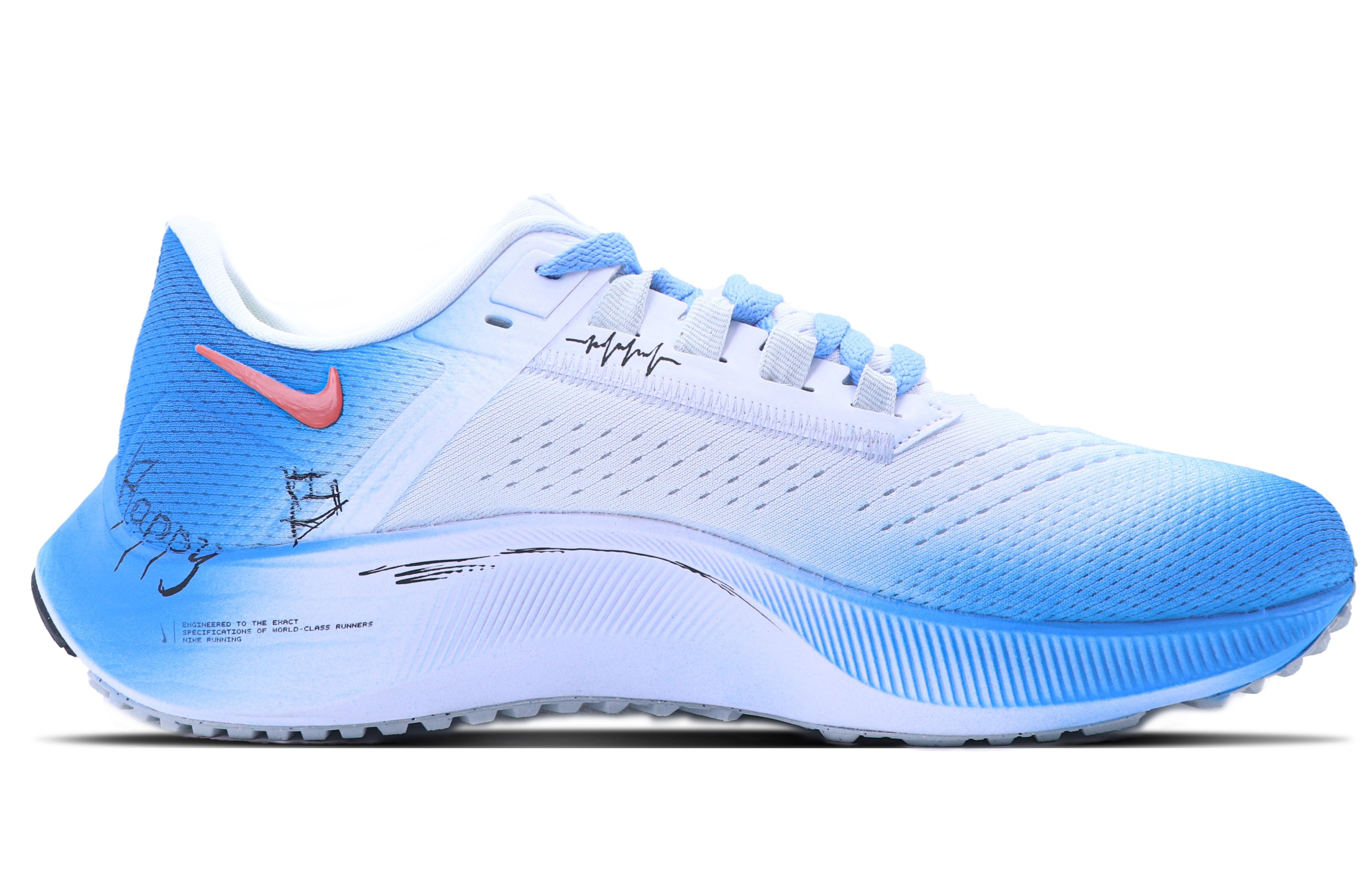 Lookbook [Custom Shoes] Nike Pegasus 38 'Graffiti Blue White'