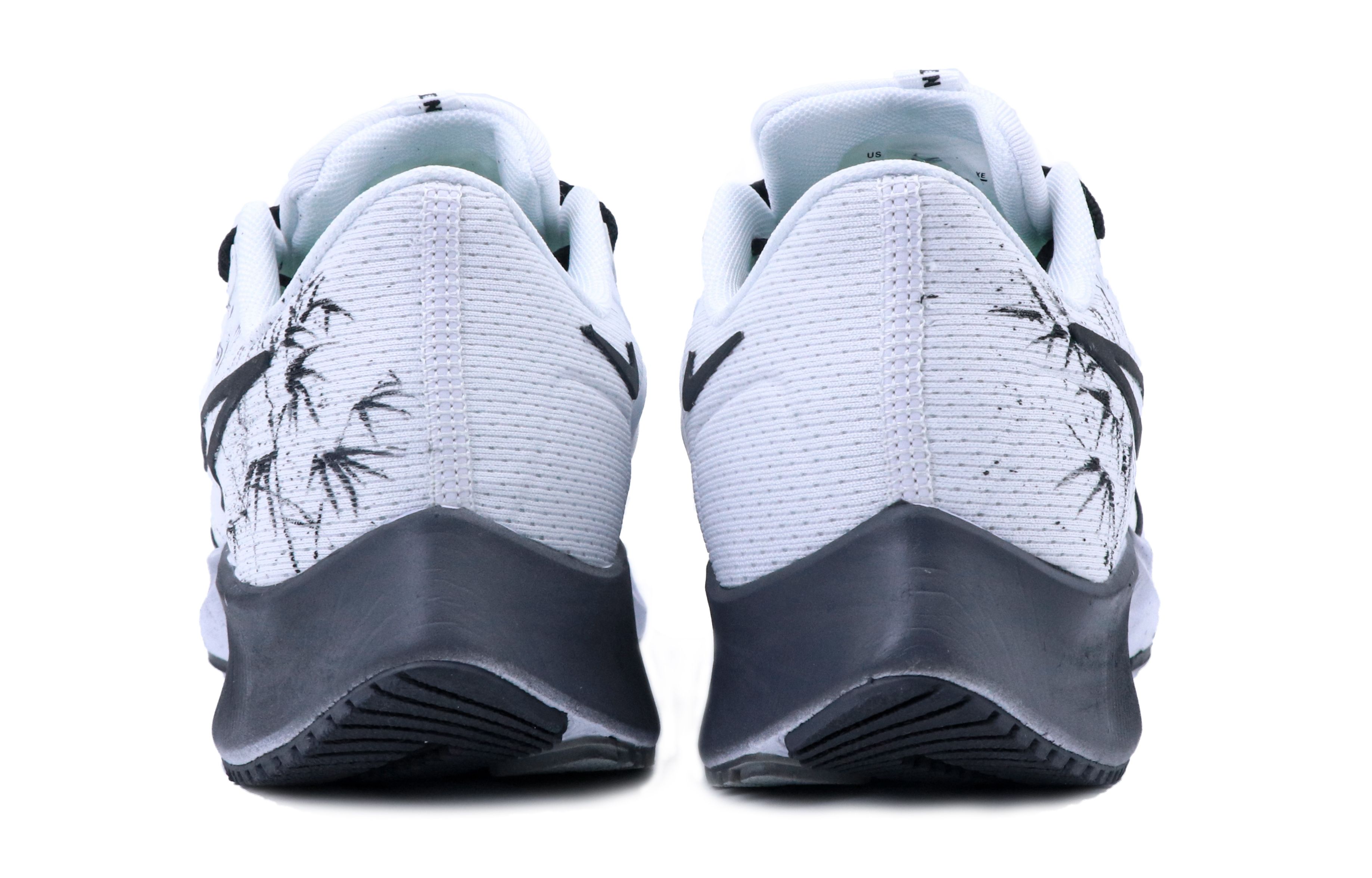 Purchase [Kasut Custom] Nike Pegasus 38 'Mangosteen Hitam Putih' CW7356-100(Team147-山竹)