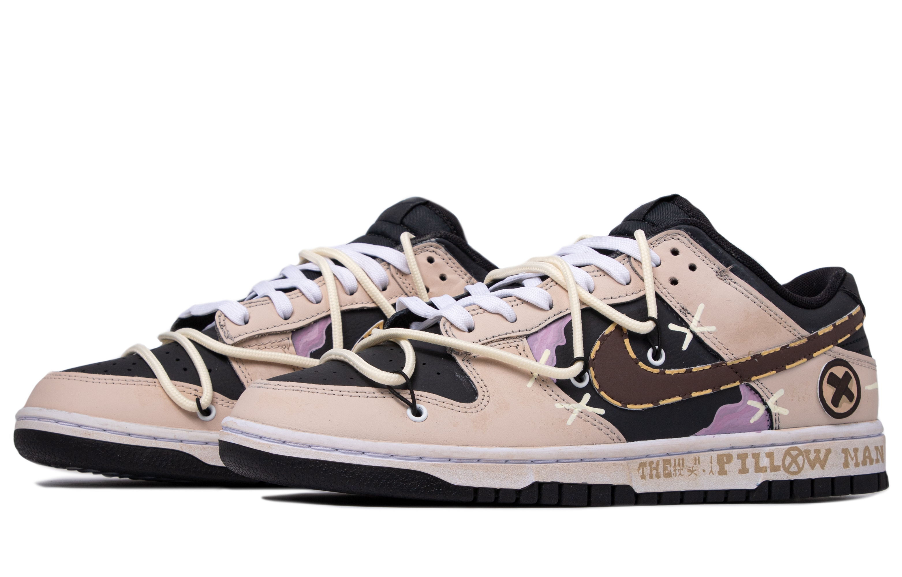 Lookbook [Zapatillas Personalizadas] Nike Pillow People x Dunk Low 'Dust Brown' DJ6188-002-(TeamM-男款枕头人)