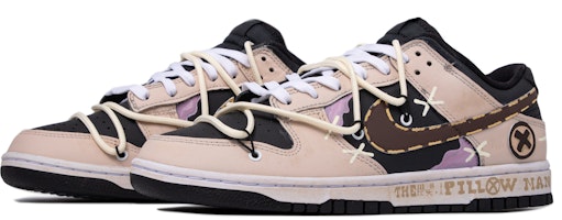 【客製化運動鞋】Nike Dunk Low 稀有人種枕頭人 泥土 聯名款主題元素 低筒 板鞋 男款 棕黃色 Lookbook 【客製化運動鞋】Nike Dunk Low 稀有人種枕頭人 泥土 聯名款主題元素 低筒 板鞋 男款 棕黃色