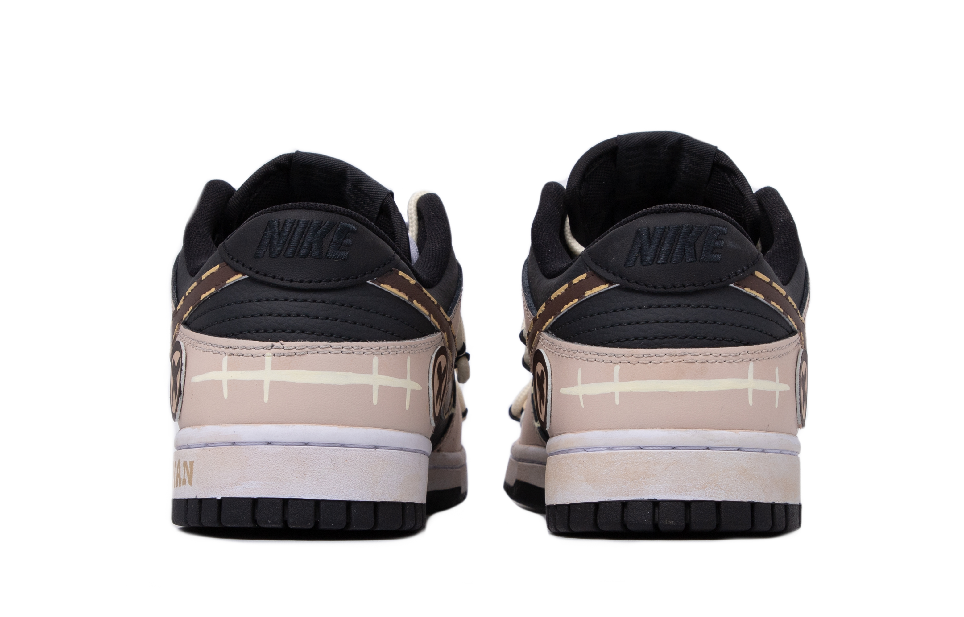 Shop [Zapatillas Personalizadas] Nike Pillow People x Dunk Low 'Dust Brown' DJ6188-002-(TeamM-男款枕头人)