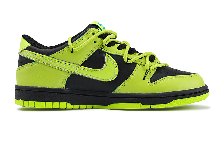 Order [定制鞋] 耐克飞天小女警联名款 Dunk Low '趣莓黑绿' DV1694-900(TeamI-女款毛毛小女警K黑绿)