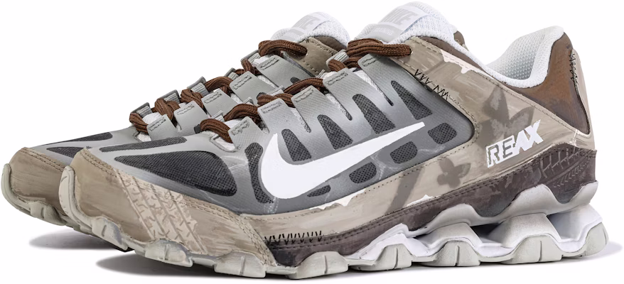 【客製球鞋】 Nike Reax 8 TR 達文西客製 蝴蝶效應 潮流 蝴蝶塗鴉 透氣耐磨 低筒 跑步鞋 男女同款 棕灰 Order 【客製球鞋】 Nike Reax 8 TR 達文西客製 蝴蝶效應 潮流 蝴蝶塗鴉 透氣耐磨 低筒 跑步鞋 男女同款 棕灰