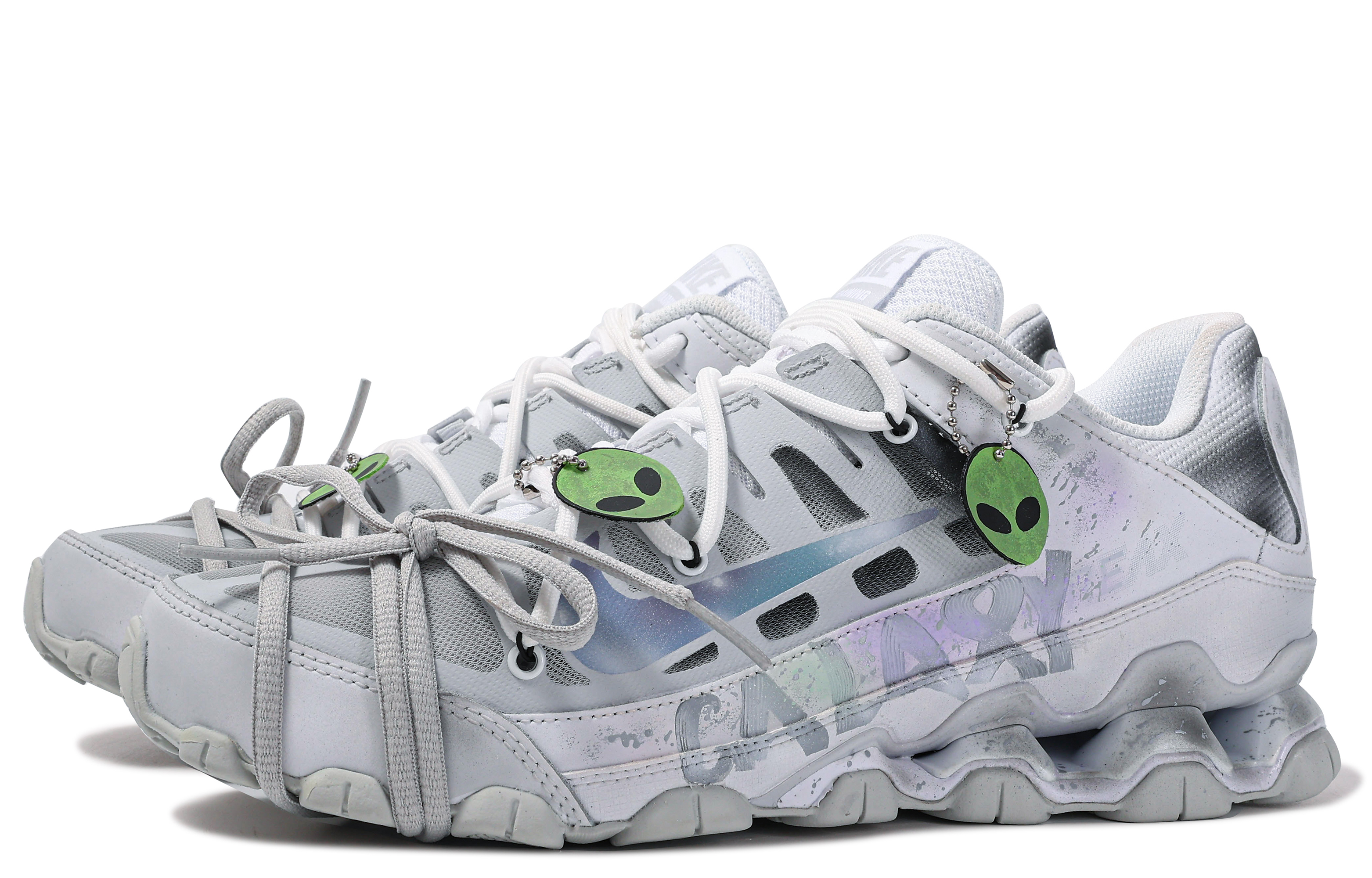 [Custom Shoes] Nike Reax 8 TR 'Da Vinci Interstellar Graffiti Silver Grey' 621716-102-450503