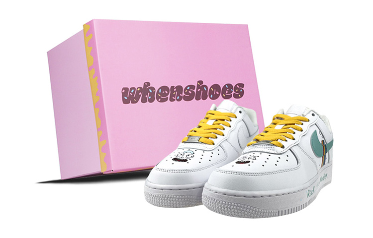 [Custom Shoes] Nike Rick and Morty Air Force 1 Low 'Splatter - White Green'