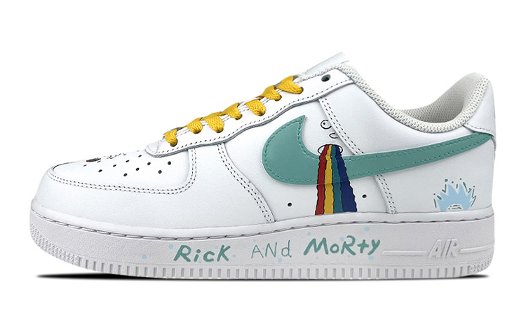 Buy 【カスタムシューズ】ナイキ リック＆モーティ x エアフォース1 低 'グラフィティ白-緑' DH2920-111(Team叁-女款瑞克和莫蒂)