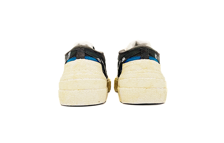 Shop Nike Sacai Blazer Low "カシューフラワー" (カスタム) DD1877-002(Team-K男女款vibe风氧化做旧