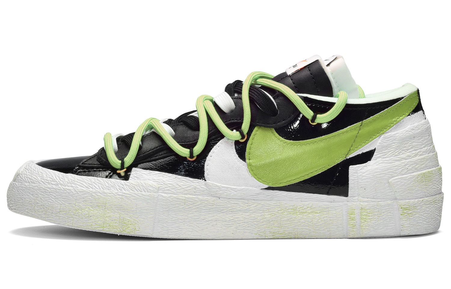 Buy 【カスタムシューズ】ナイキ sacai x Blazer Low '抹茶サンデー' DM6443-001(TeamE-男女同款抹茶甜筒黑白绿)