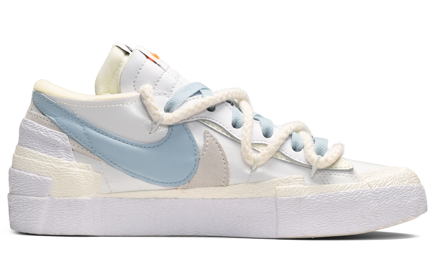 Order 나이키 사카이 블레이저 로우 "씨솔트 아이스티" 커스텀 슈즈 DM6443-100(TeamE-男女同款海盐冰茶蓝白)