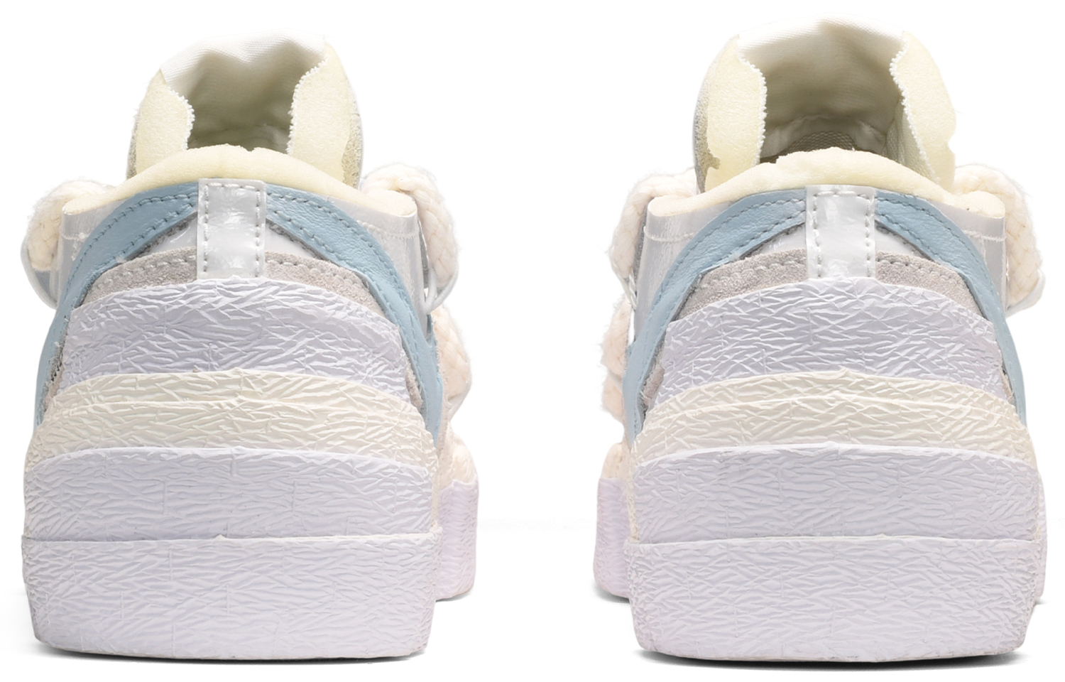 Shop 나이키 사카이 블레이저 로우 "씨솔트 아이스티" 커스텀 슈즈 DM6443-100(TeamE-男女同款海盐冰茶蓝白)