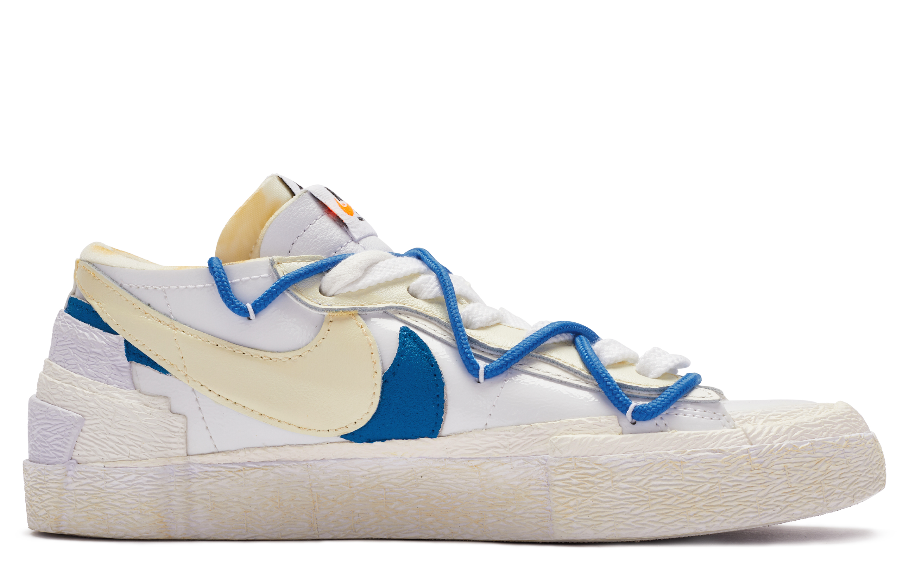 Order [Zapatillas Personalizadas] Nike sacai x Blazer Low 'Blanco Azul Beige' DM6443-100(TeamR-角色设定男女同款)