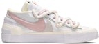 Order 【客製球鞋】 Sacai x Nike Dunk Low Blazer 夏日清爽 玫瑰芋圓 塗鴉文字 低筒 帆布鞋 男女皆宜 白粉色