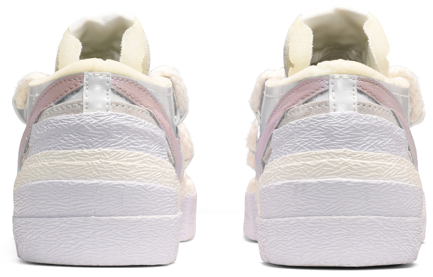 Shop [Zapatillas Personalizadas] Nike sacai x Dunk Low 'Rose Taro Graffiti' DM6443-100(TeamE-男女同款玫瑰芋圆白粉)