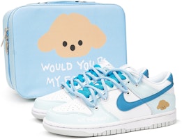 【客製化球鞋】 Nike Dunk Low 三重實驗室 多巴胺穿搭 笨蛋小狗 奶油 嘻哈 小眾個性 低筒 板鞋 GS 白藍 Buy 【客製化球鞋】 Nike Dunk Low 三重實驗室 多巴胺穿搭 笨蛋小狗 奶油 嘻哈 小眾個性 低筒 板鞋 GS 白藍