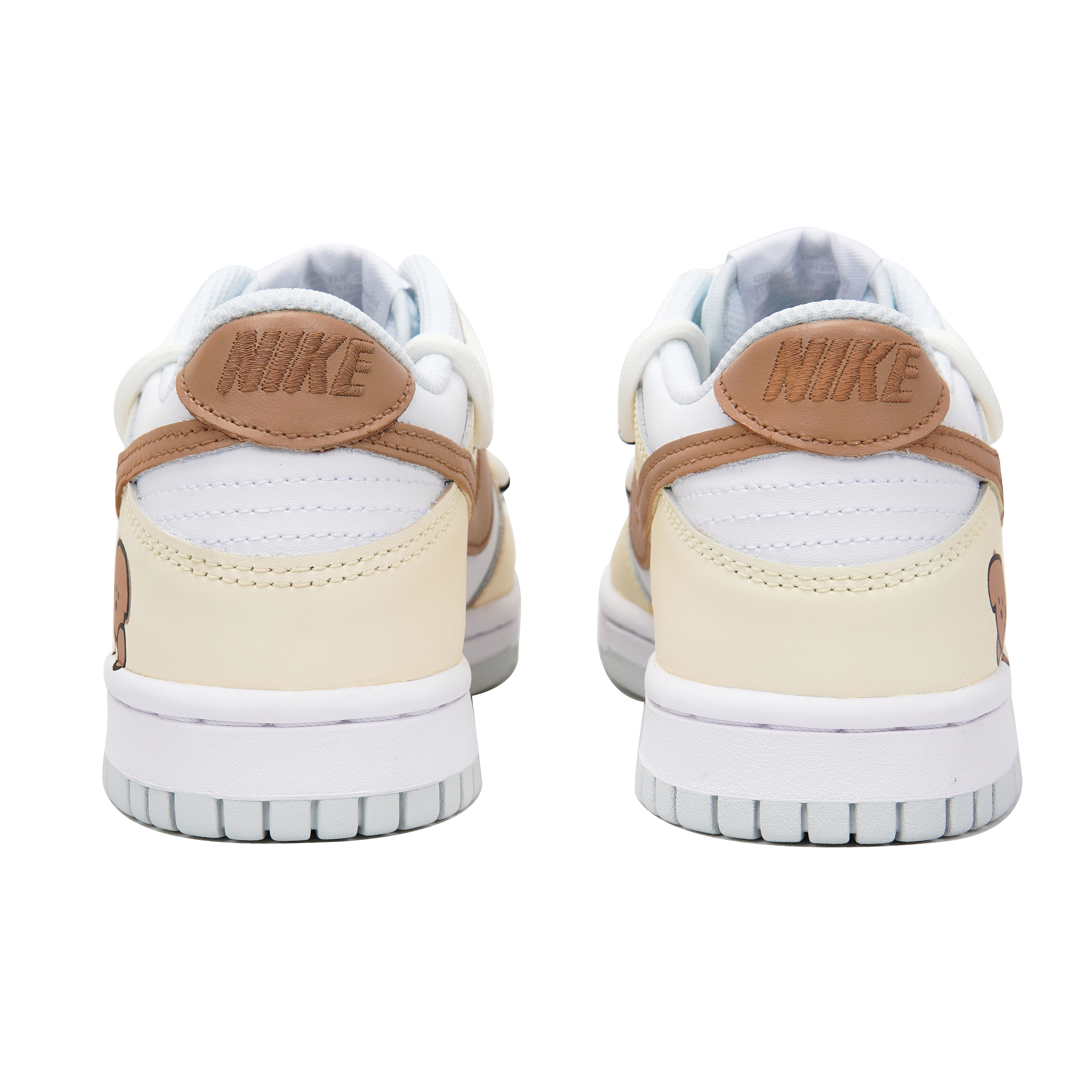 Details for 【客製化鞋款】Nike Dunk 低筒黑色 三次實驗室 多巴胺款式 哈囉小狗個性化 禮盒版  低筒 滑板鞋 GS 黃色