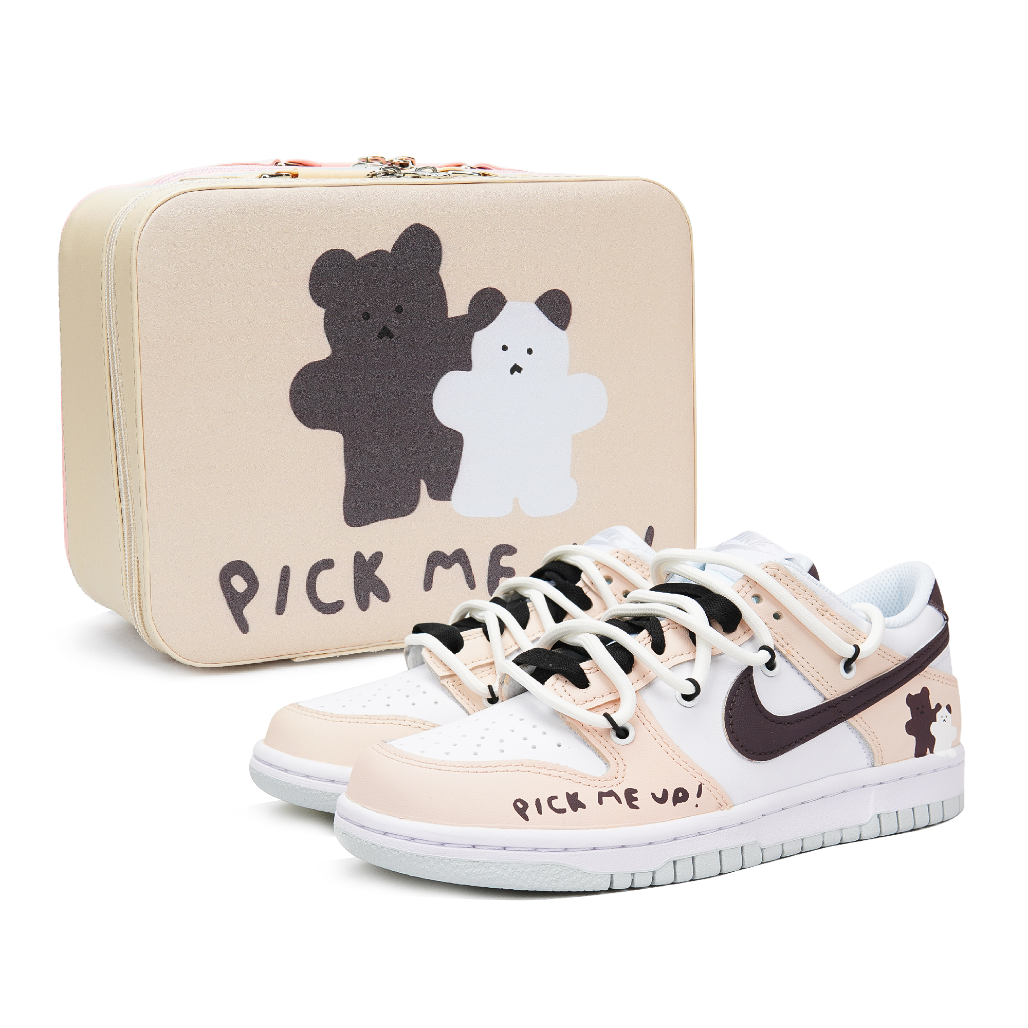 [Custom Shoes] Nike SANLAB x Dunk Low 'Gingerbread Bear Chocolate'