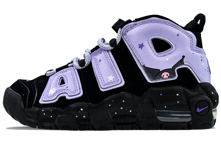 Buy 【定製籃球鞋】Nike Air More Uptempo 球場精靈 庫洛米 高筒 復古籃球鞋 GS 黑紫