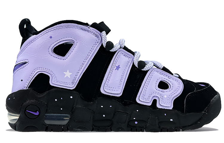 Order 【定製籃球鞋】Nike Air More Uptempo 球場精靈 庫洛米 高筒 復古籃球鞋 GS 黑紫