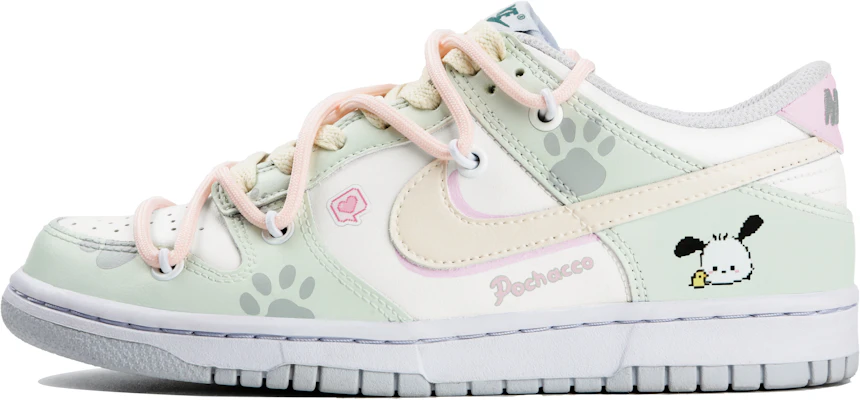 Sepatu Nike Sanrio x Dunk Low 'Mineral Teal Patcha' Kustom FD1232-002(Team4-女款可爱帕恰) Buy Sepatu Nike Sanrio x Dunk Low 'Mineral Teal Patcha' Kustom FD1232-002(Team4-女款可爱帕恰)