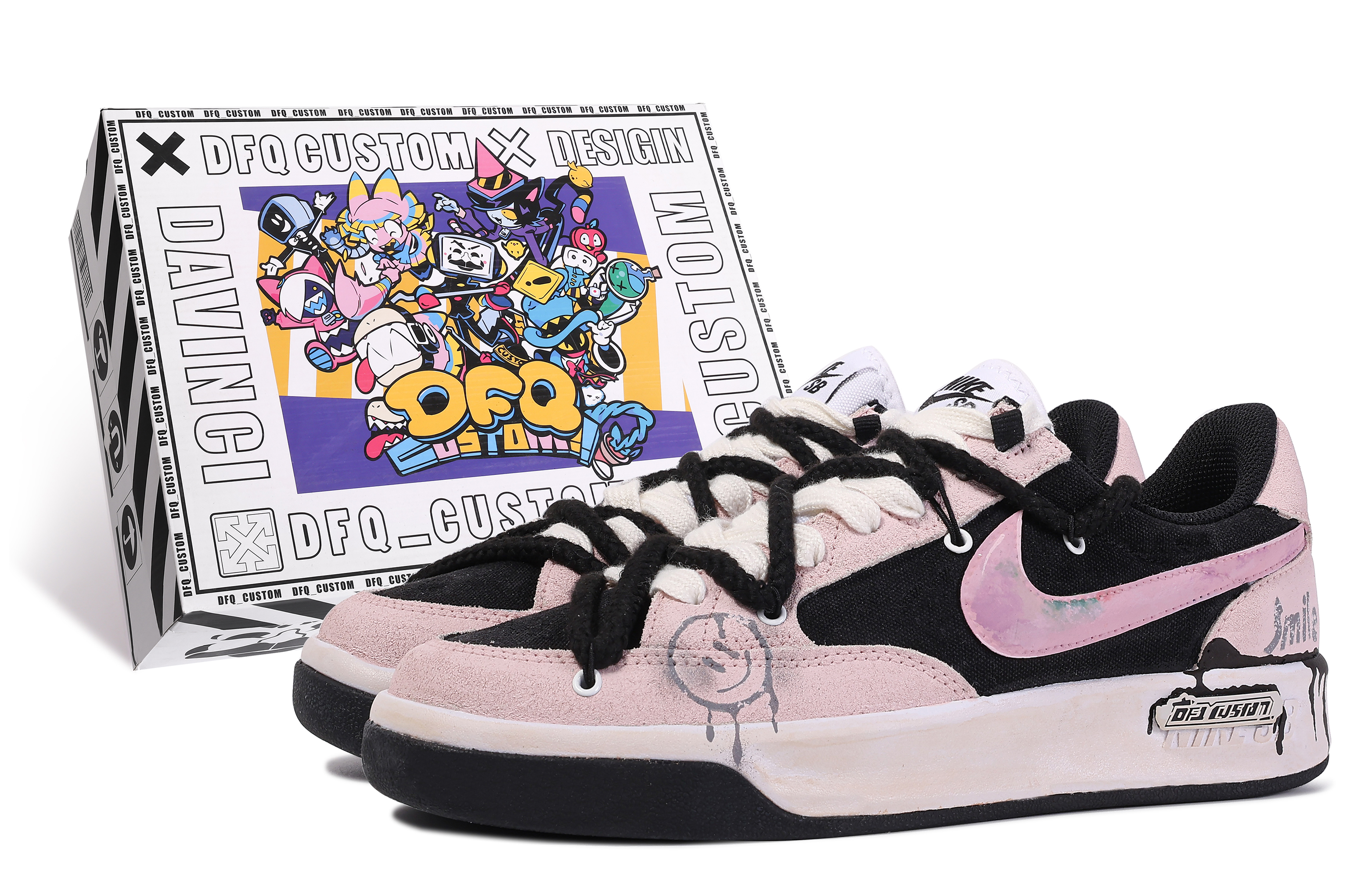 [Custom Shoes] Nike SB Adversary PRM 'Da Vinci Smile'