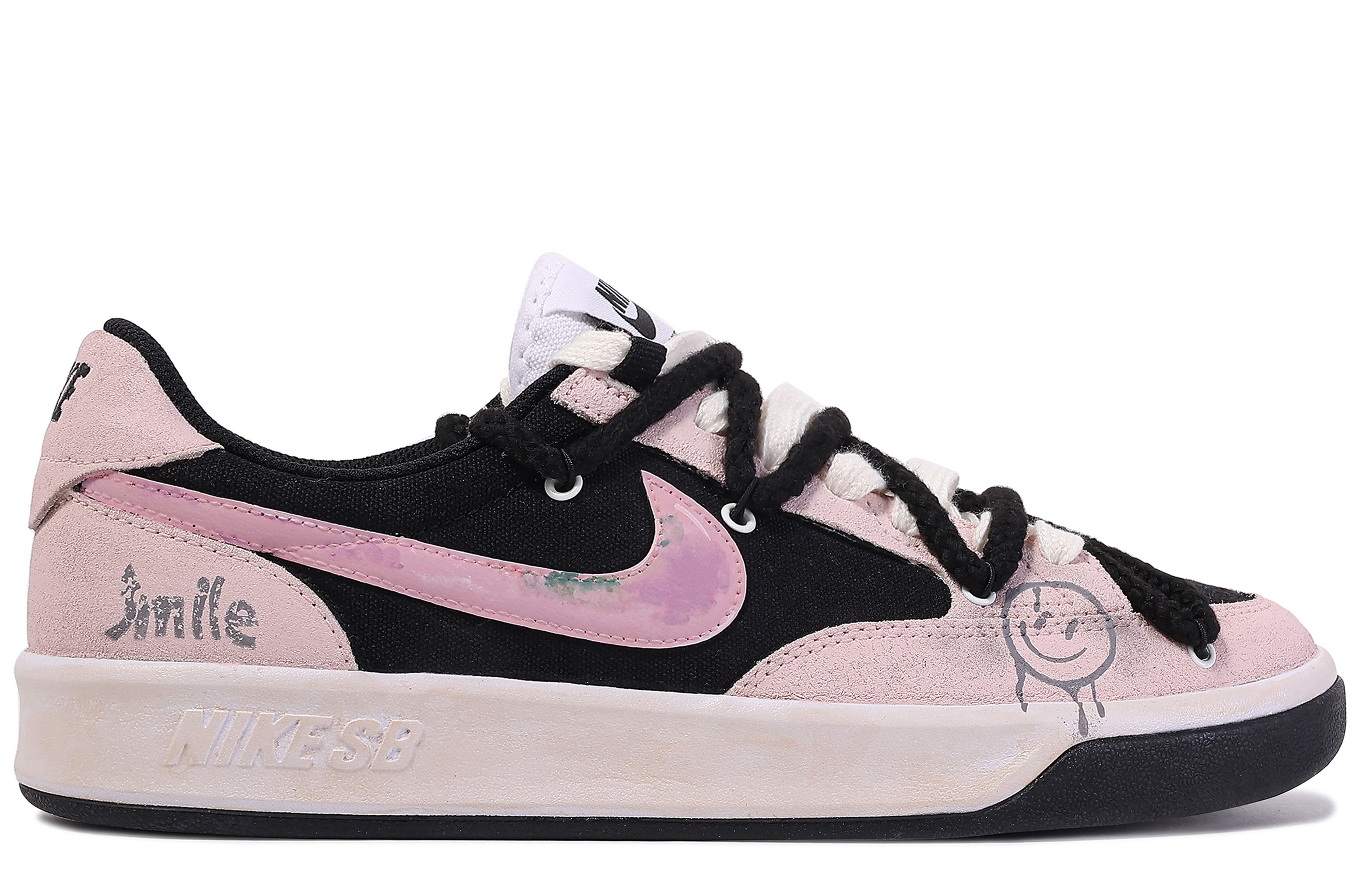 Lookbook [Chaussures Personnalisées] Nike SB Adversary PRM ''Sourire Da Vinci Action'' CW7456-100(TeamM-微笑行动)