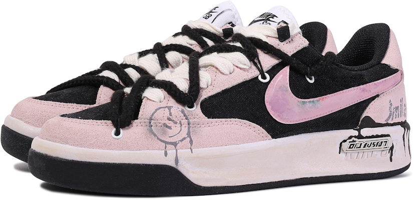 【定制球鞋】 Nike SB Adversary PRM達文西定制 禮盒 微笑行動 簡約 百搭 塗鴉 低幫 板鞋 男女同款 粉紫黑 Shop 【定制球鞋】 Nike SB Adversary PRM達文西定制 禮盒 微笑行動 簡約 百搭 塗鴉 低幫 板鞋 男女同款 粉紫黑
