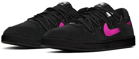 【定制球鞋】Nike SB Alleyoop 復古 芭比粉 vibe解構 綁帶 低筒 板鞋 男女同款 黑白粉 Lookbook 【定制球鞋】Nike SB Alleyoop 復古 芭比粉 vibe解構 綁帶 低筒 板鞋 男女同款 黑白粉