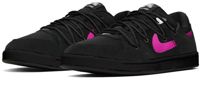 【定制球鞋】Nike SB Alleyoop 復古 芭比粉 vibe解構 綁帶 低筒 板鞋 男女同款 黑白粉 Lookbook 【定制球鞋】Nike SB Alleyoop 復古 芭比粉 vibe解構 綁帶 低筒 板鞋 男女同款 黑白粉