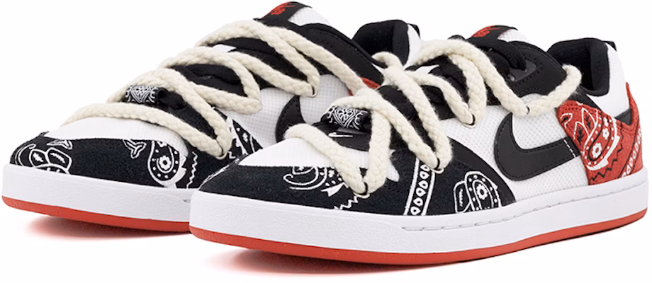 나이키 SB 알리웁 검/흰/빨강 페이즐리 (커스텀) CJ0882-102(Team肆-男款红黑解构腰果花A) Lookbook 나이키 SB 알리웁 검/흰/빨강 페이즐리 (커스텀) CJ0882-102(Team肆-男款红黑解构腰果花A)