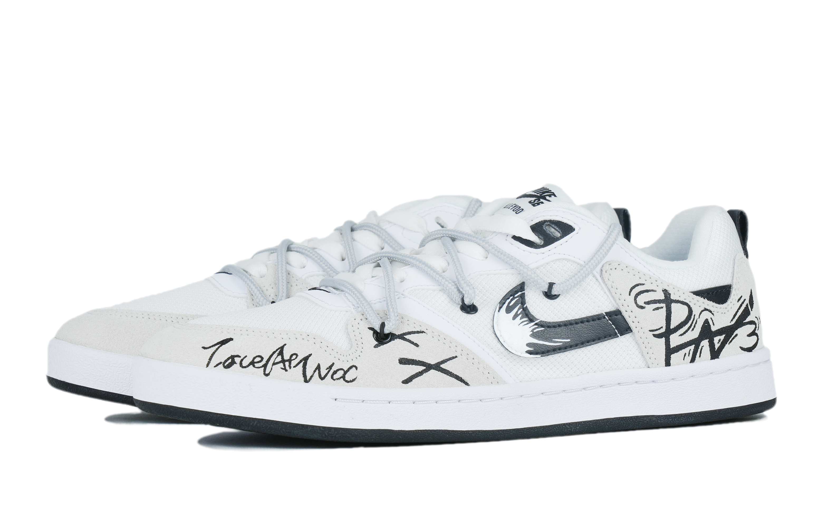 Shop [Zapatillas Personalizadas] Nike SB Alleyoop 'Retro Callejero Deconstruido' CJ0882-100-466324